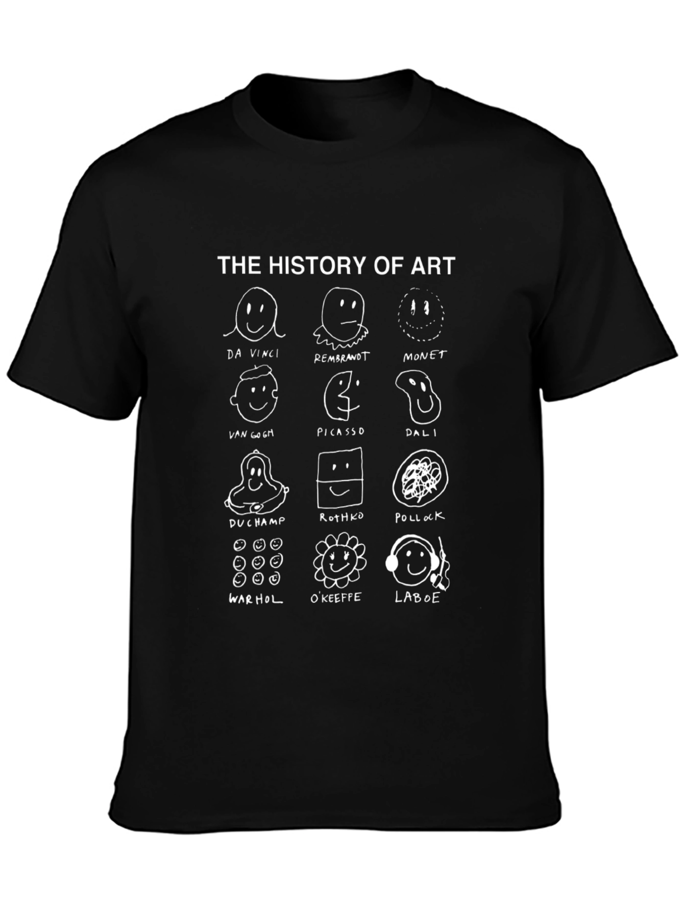 History of Art Graphic Print T-Shirt