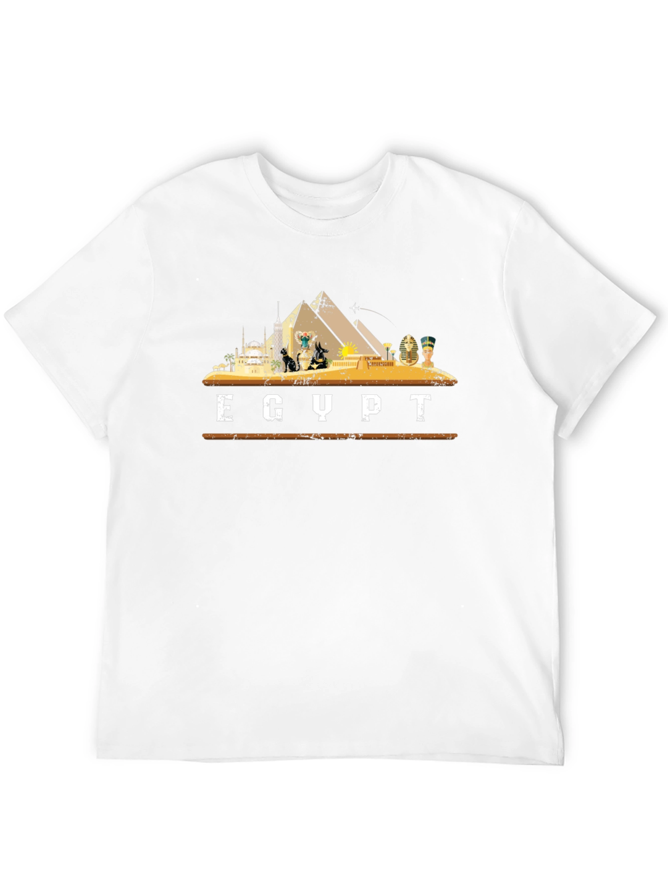 Egypt Graphic T-Shirt Black Cotton Tee