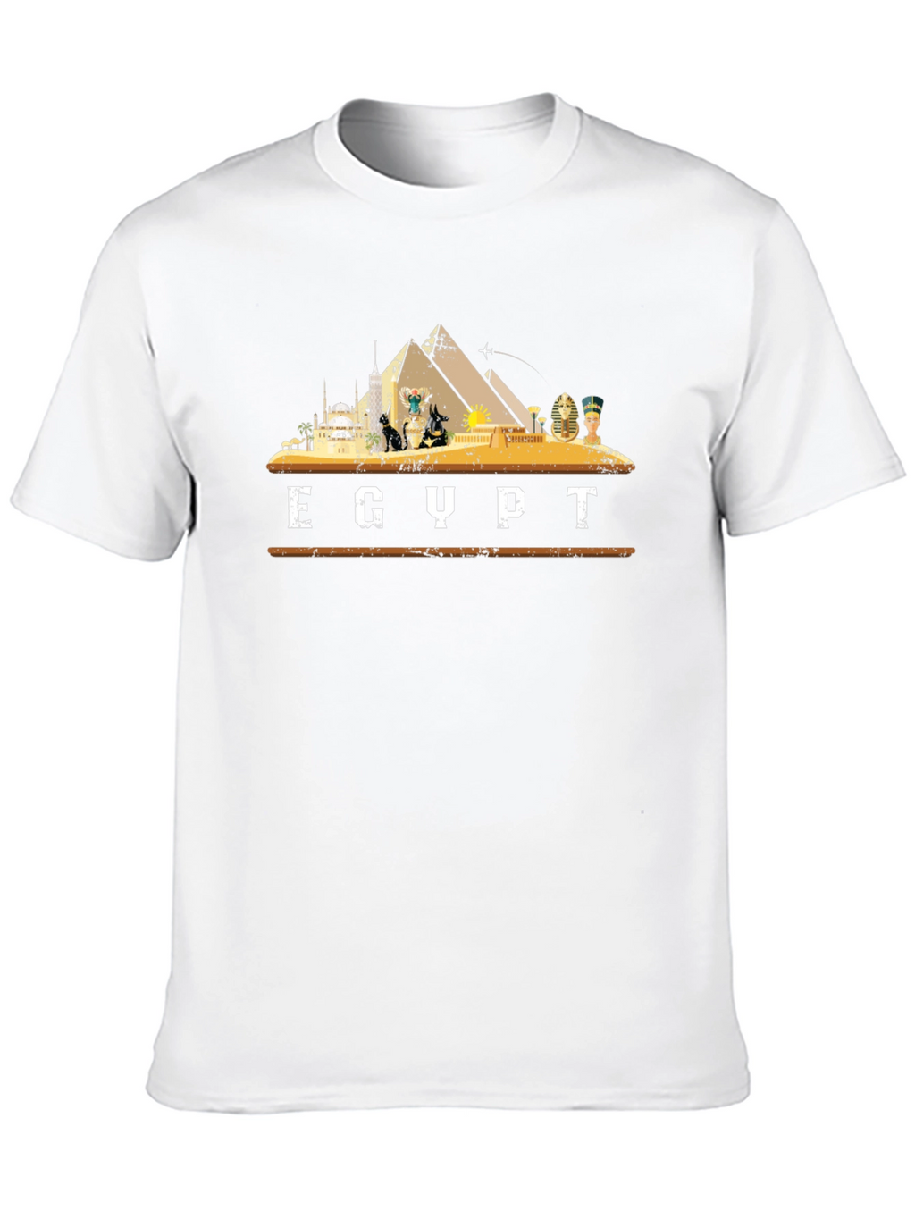 Egypt Graphic T-Shirt Black Cotton Tee