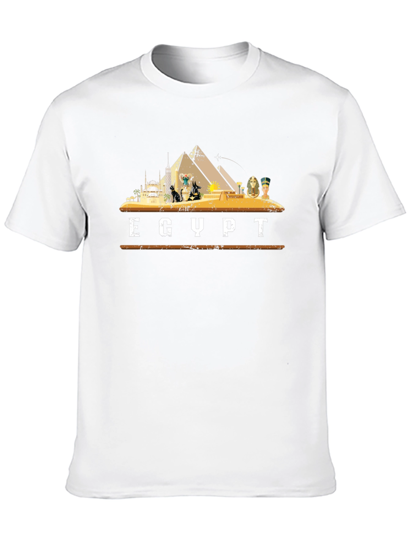Egypt Graphic T-Shirt Black Cotton Tee