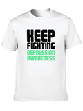 Keep Fighting Depression Awareness T-Shirt