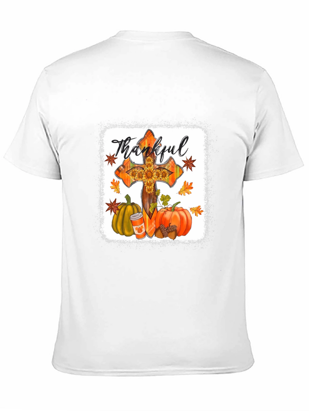 Thankful Cross Fall Graphic T-Shirt