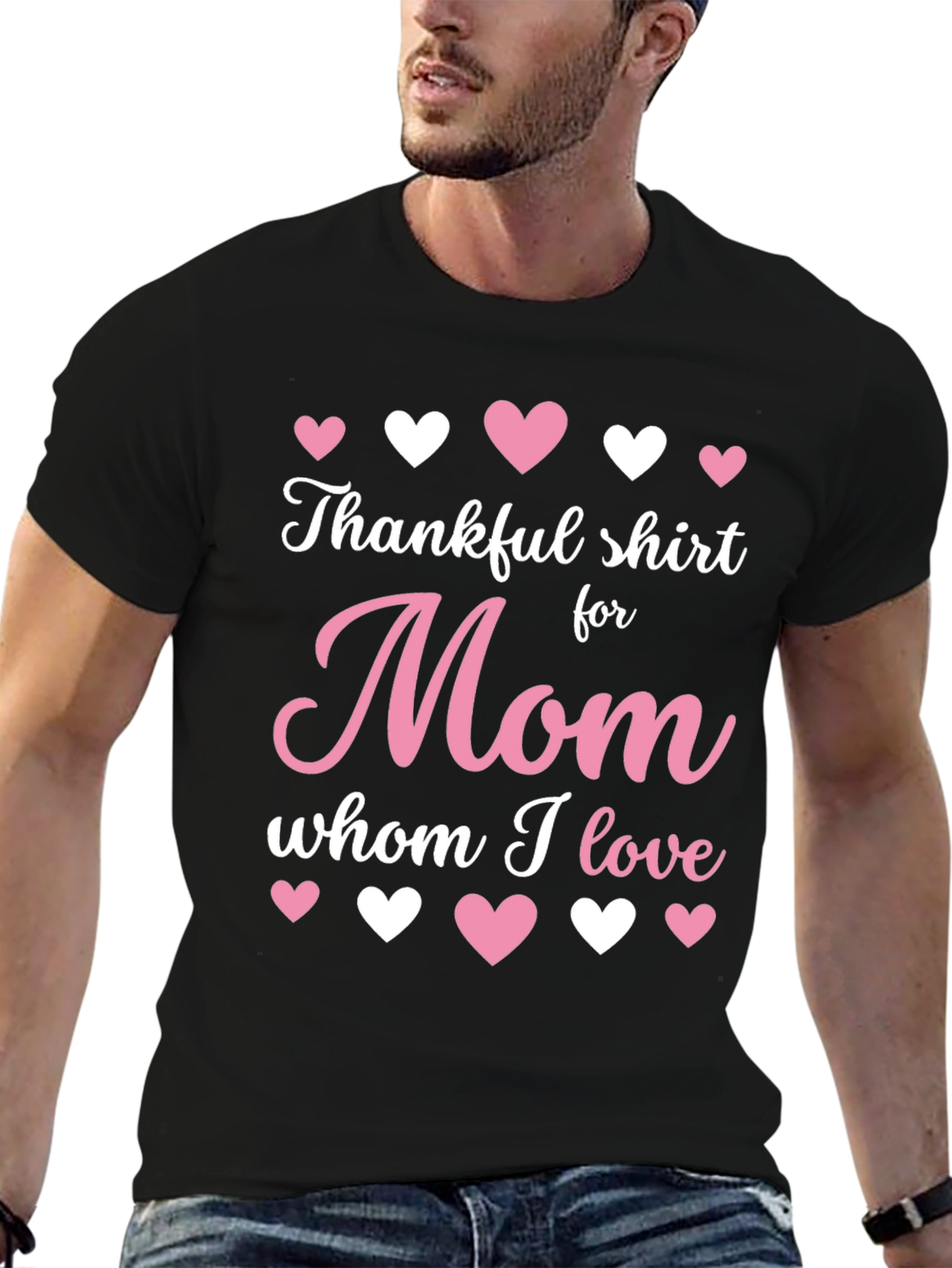 Thankful Shirt for Mom - Heart Design