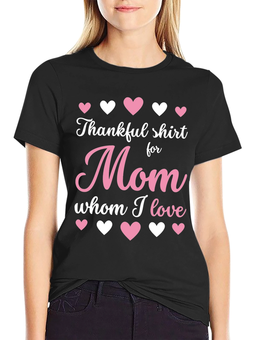 Thankful Shirt for Mom - Heart Design