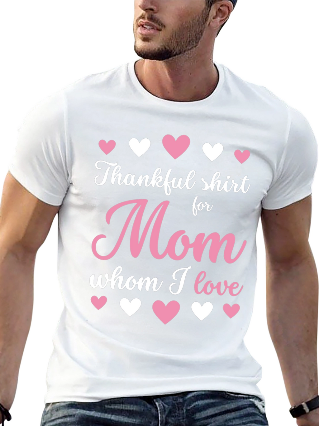Thankful Shirt for Mom - Heart Design