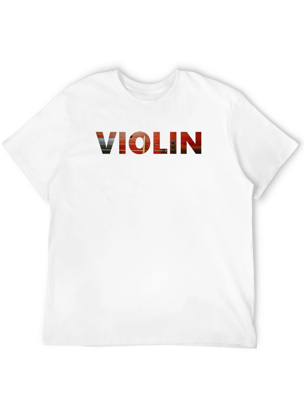 Violin Graphic Tee - Musical Instrument T-Shirt