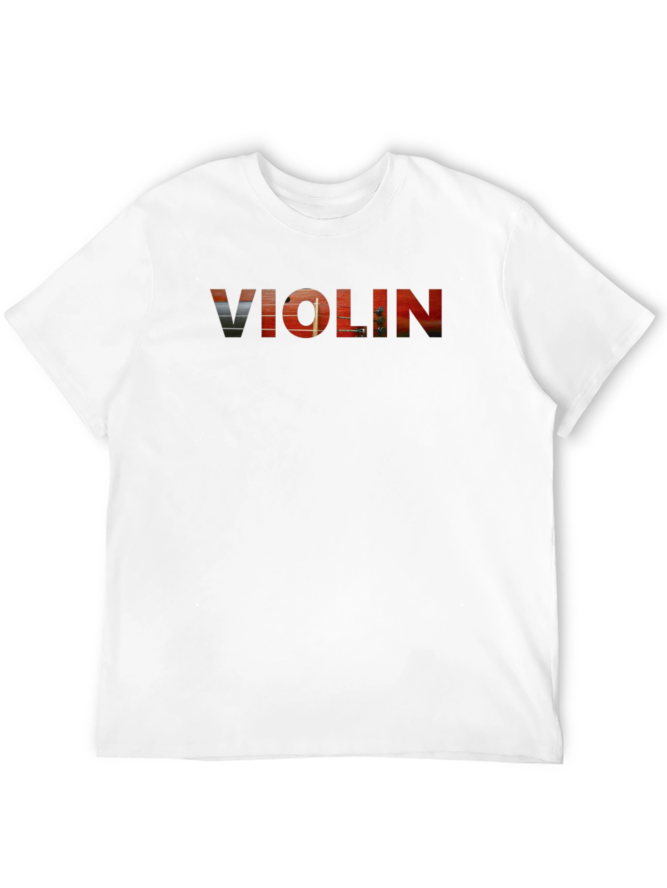 Violin Graphic Tee - Musical Instrument T-Shirt