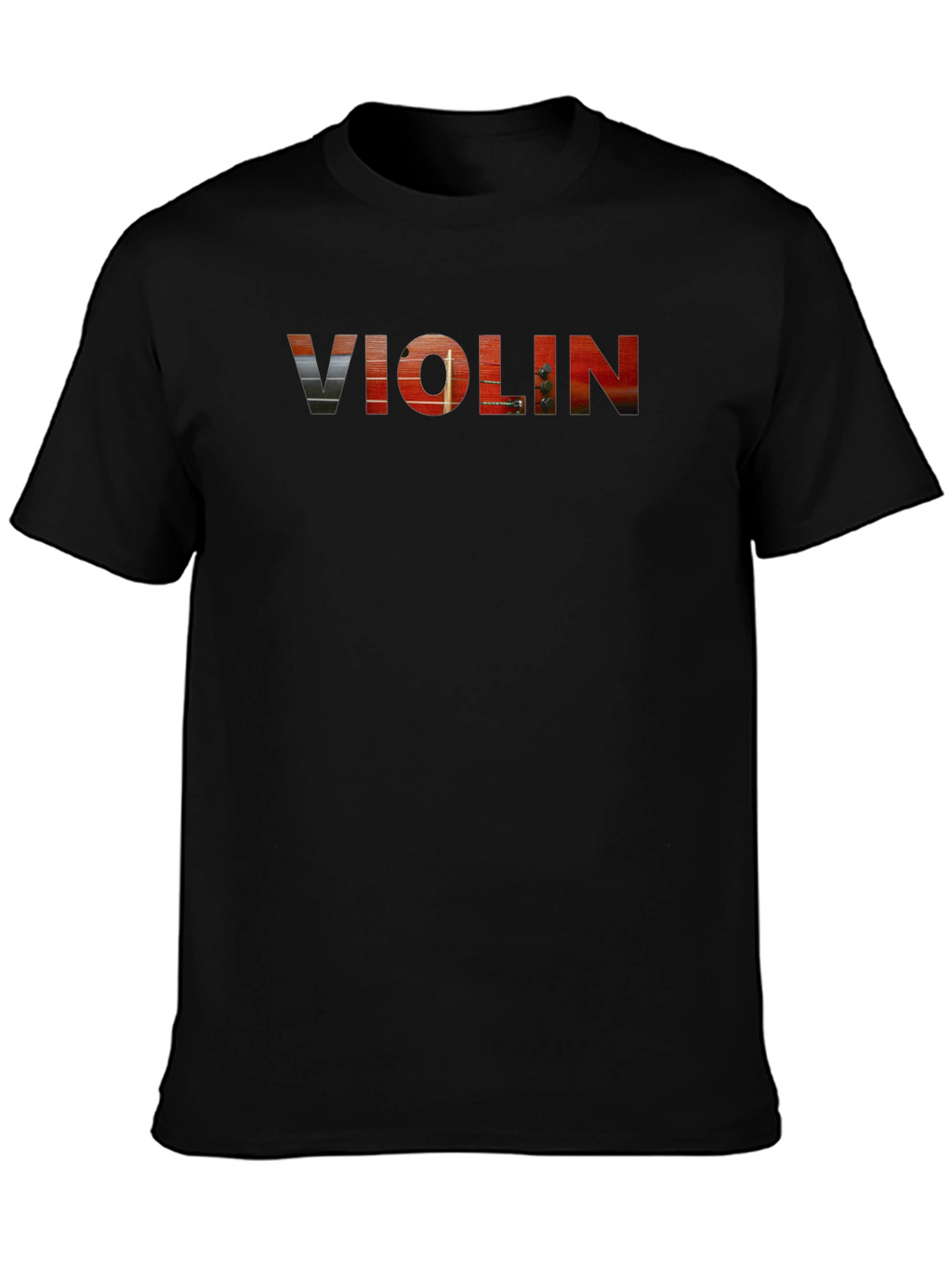 Violin Graphic Tee - Musical Instrument T-Shirt