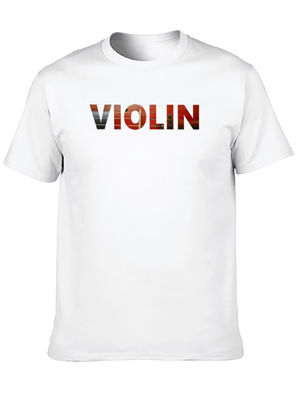 Violin Graphic Tee - Musical Instrument T-Shirt