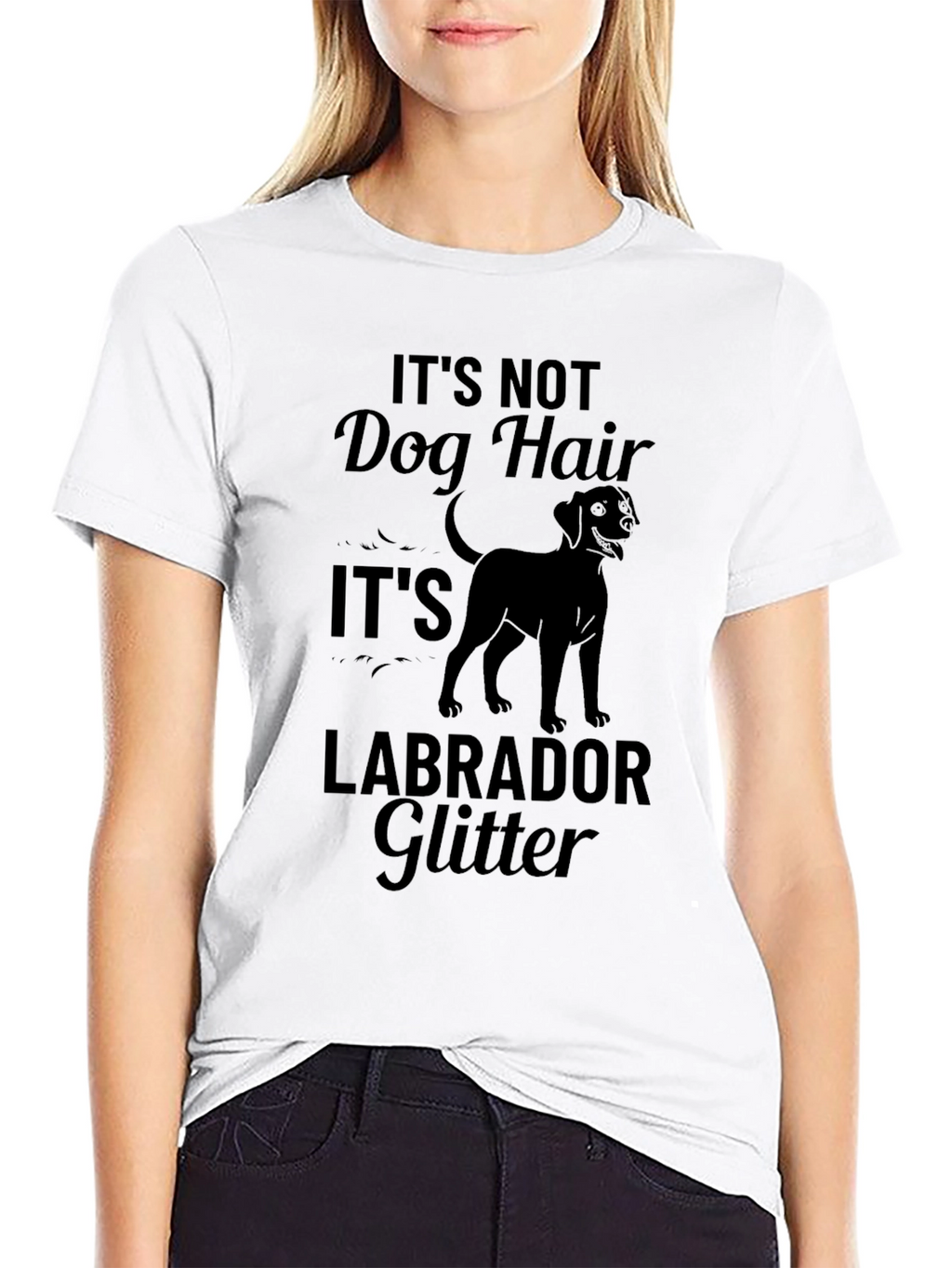 Its Not Dog Hair Its Labrador Glitter T-Shirt