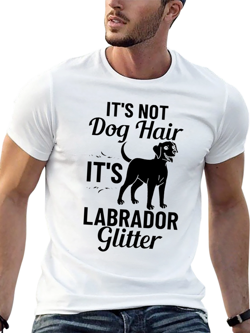 Its Not Dog Hair Its Labrador Glitter T-Shirt