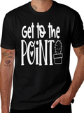 Get to the Point Cactus Graphic Tee - Black