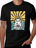 Cute Cat Hot Drink T-Shirt