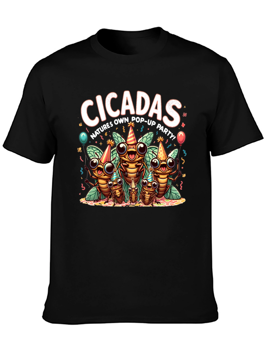 Cicadas Nature Party Graphic T-Shirt