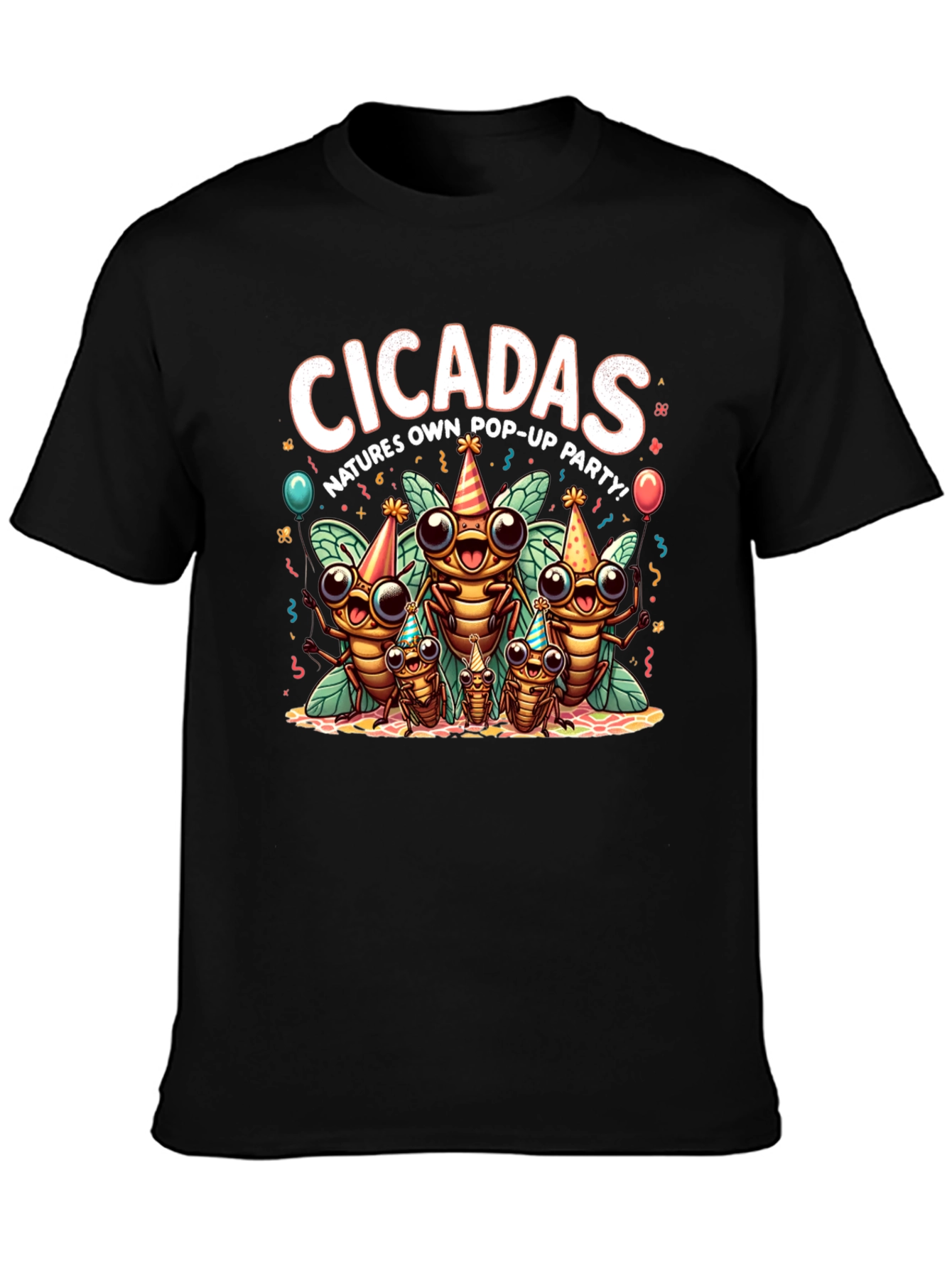 Cicadas Nature Party Graphic T-Shirt