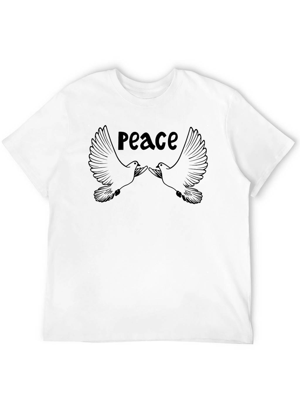 Peace Dove Graphic T-Shirt - Black