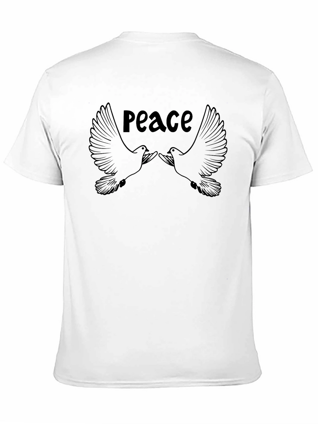 Peace Dove Graphic T-Shirt - Black