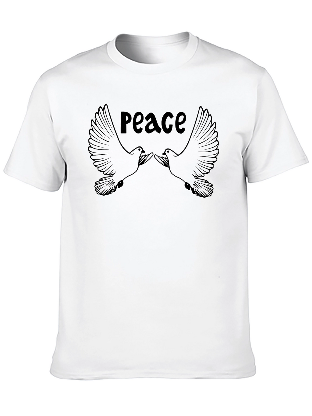 Peace Dove Graphic T-Shirt - Black