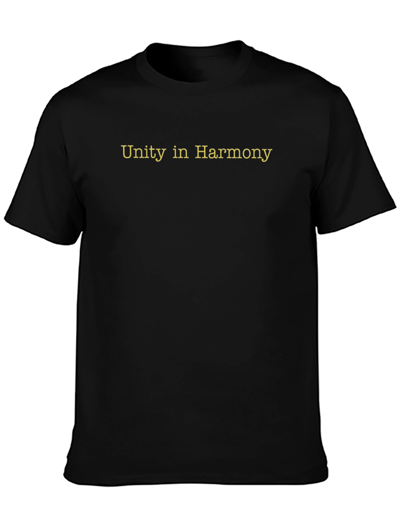 Unity in Harmony Black T-Shirt