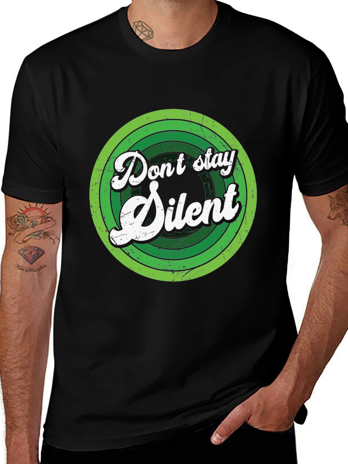Dont Stay Silent Graphic Tee - Activism Shirt