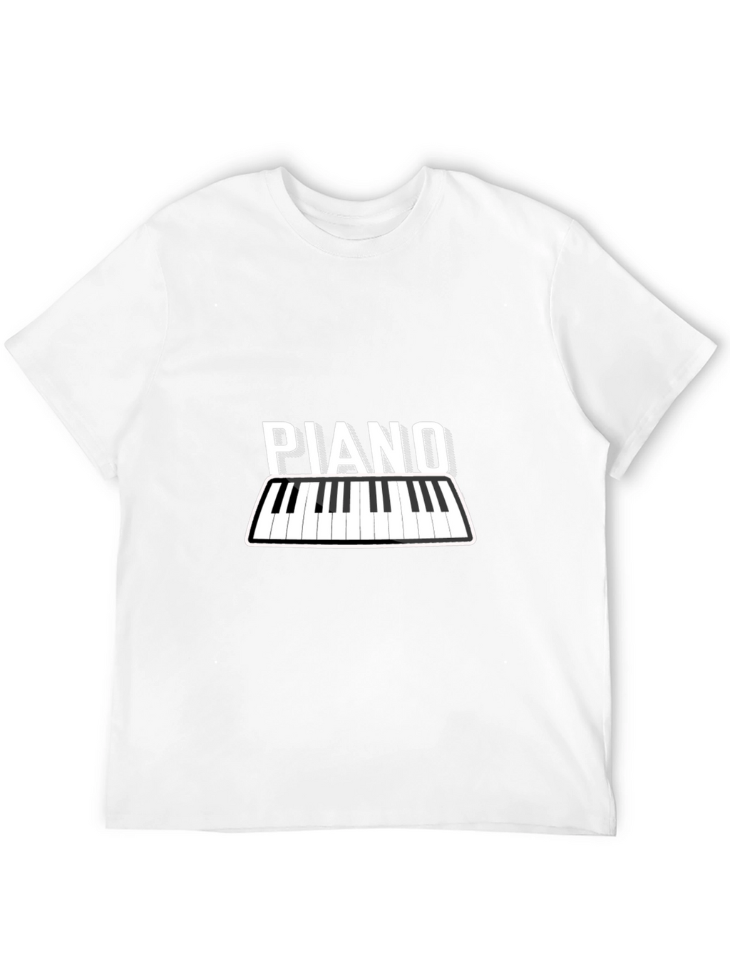 Piano Keyboard Graphic Tee - Music Lover T-Shirt