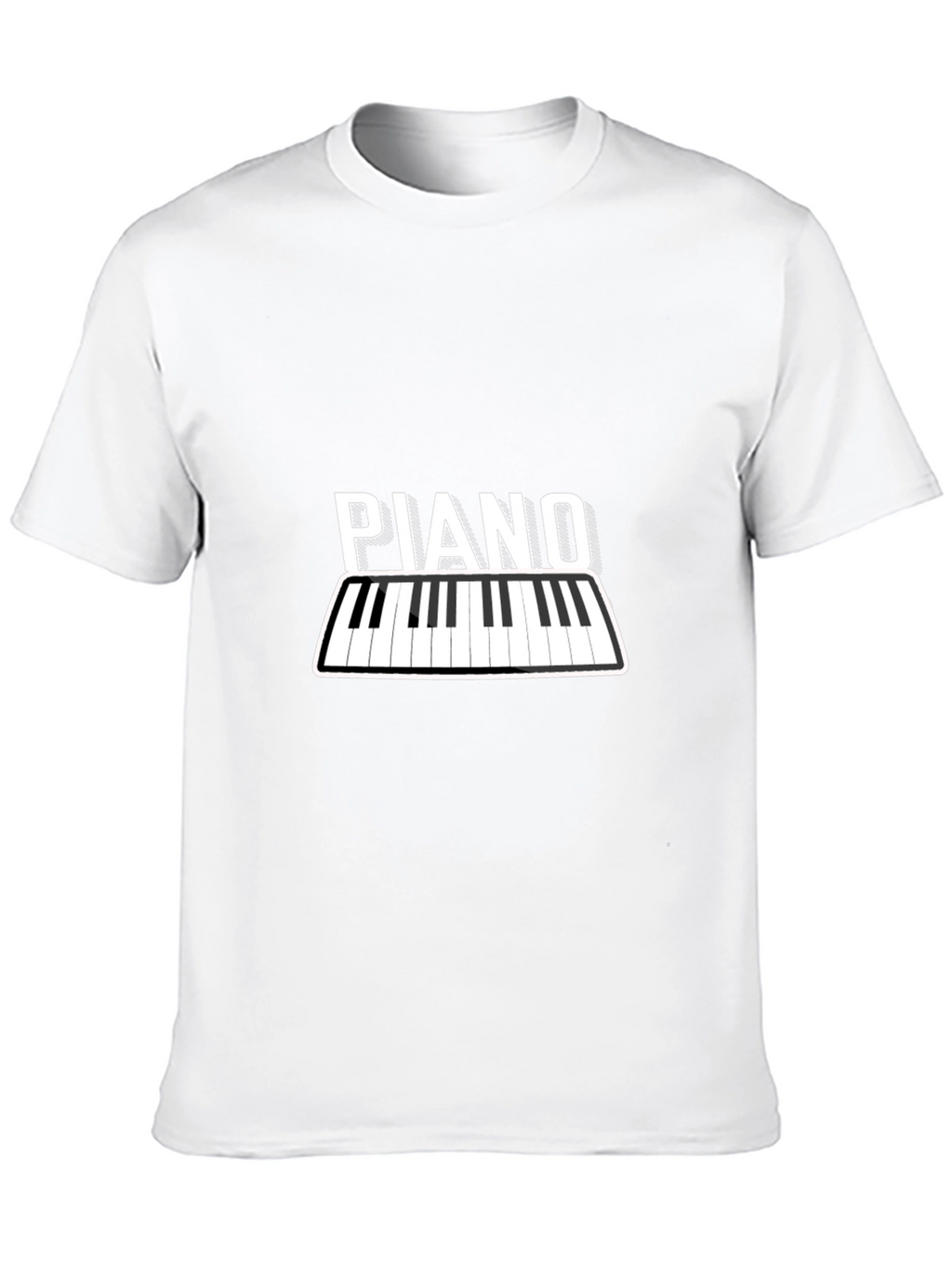 Piano Keyboard Graphic Tee - Music Lover T-Shirt