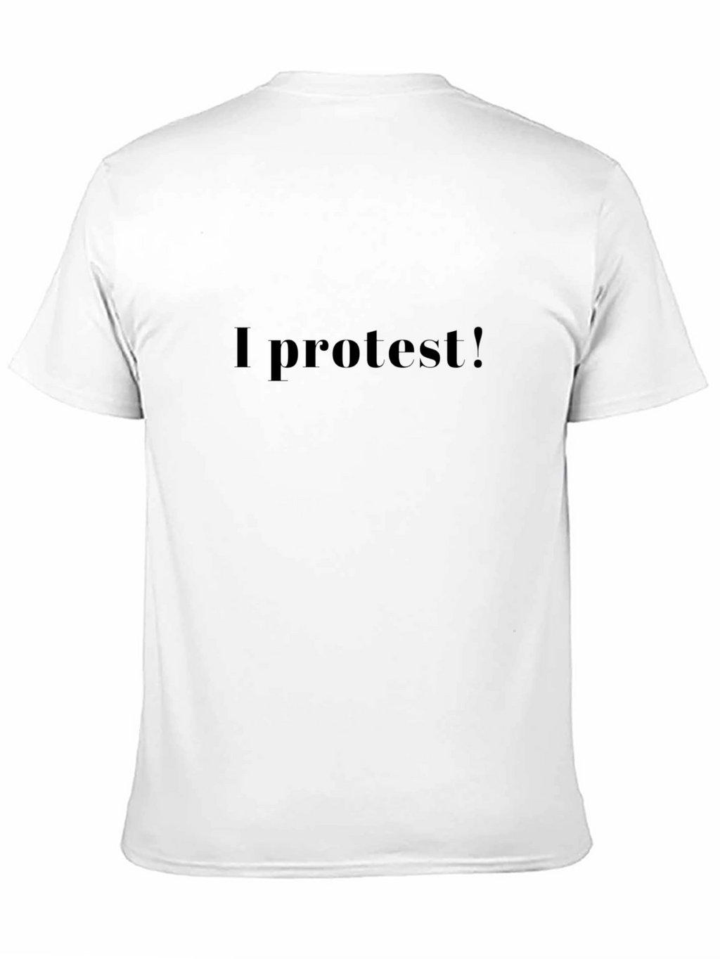I Protest! Graphic Black T-Shirt