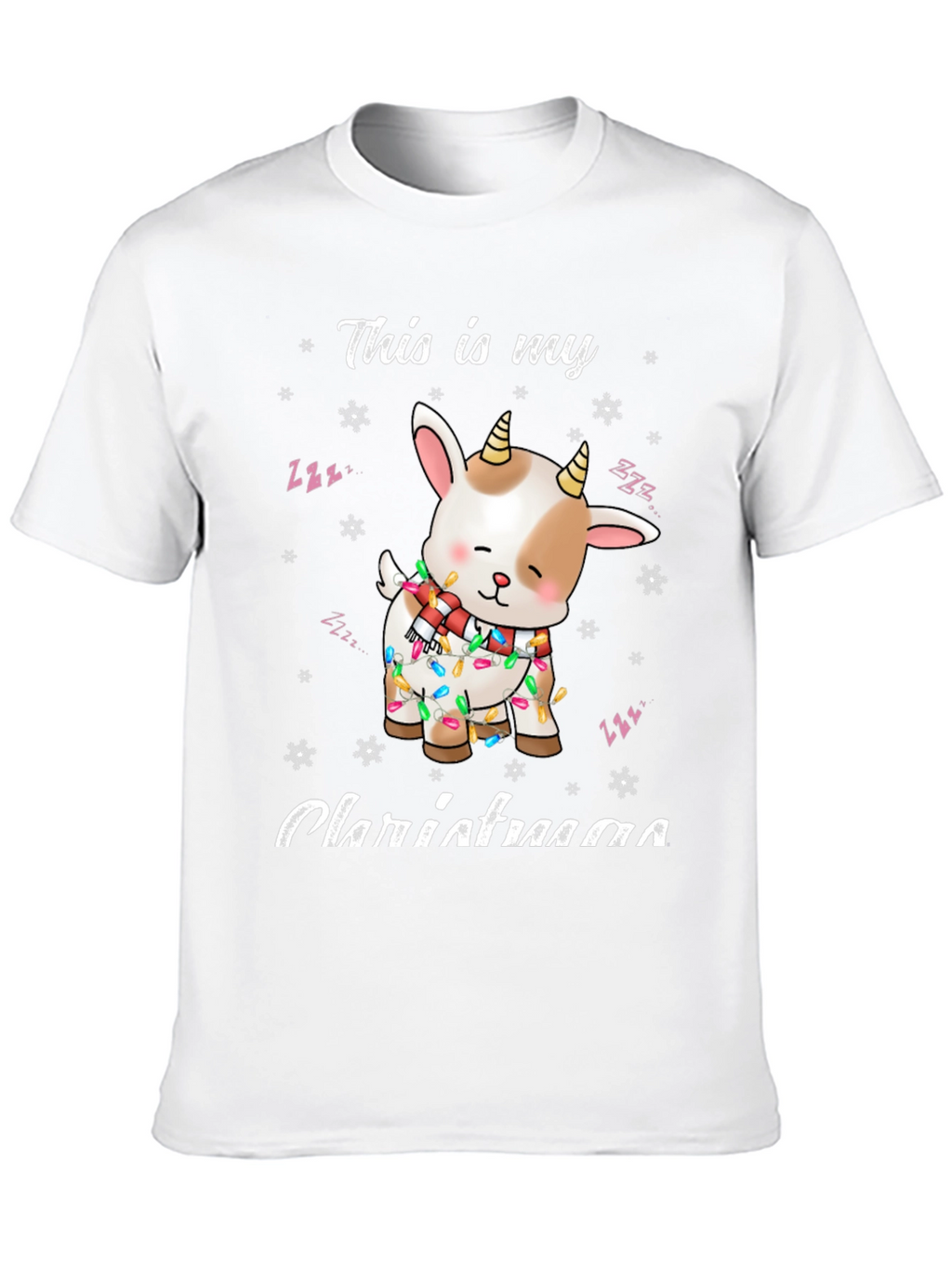 Christmas Goat T-Shirt Festive Holiday Apparel