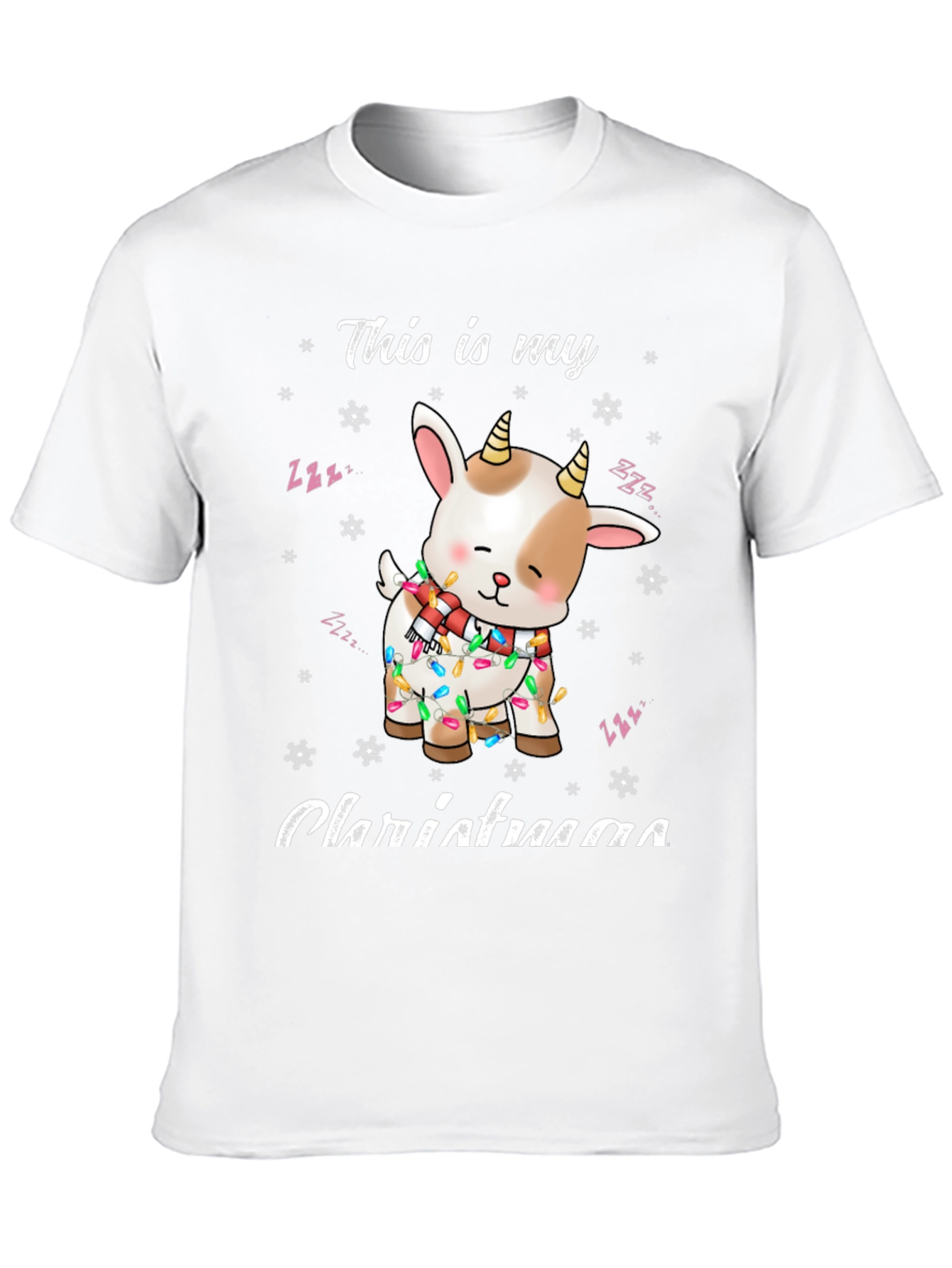 Christmas Goat T-Shirt Festive Holiday Apparel