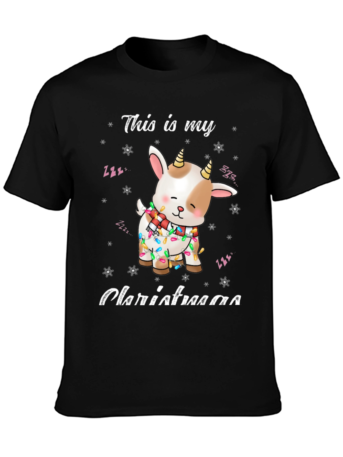 Christmas Goat T-Shirt Festive Holiday Apparel