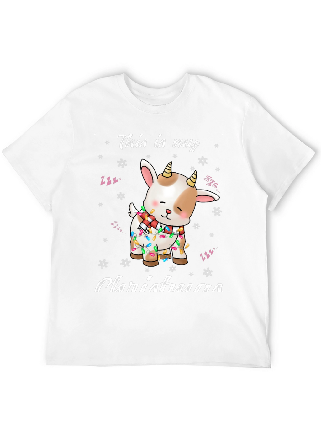 Christmas Goat T-Shirt Festive Holiday Apparel