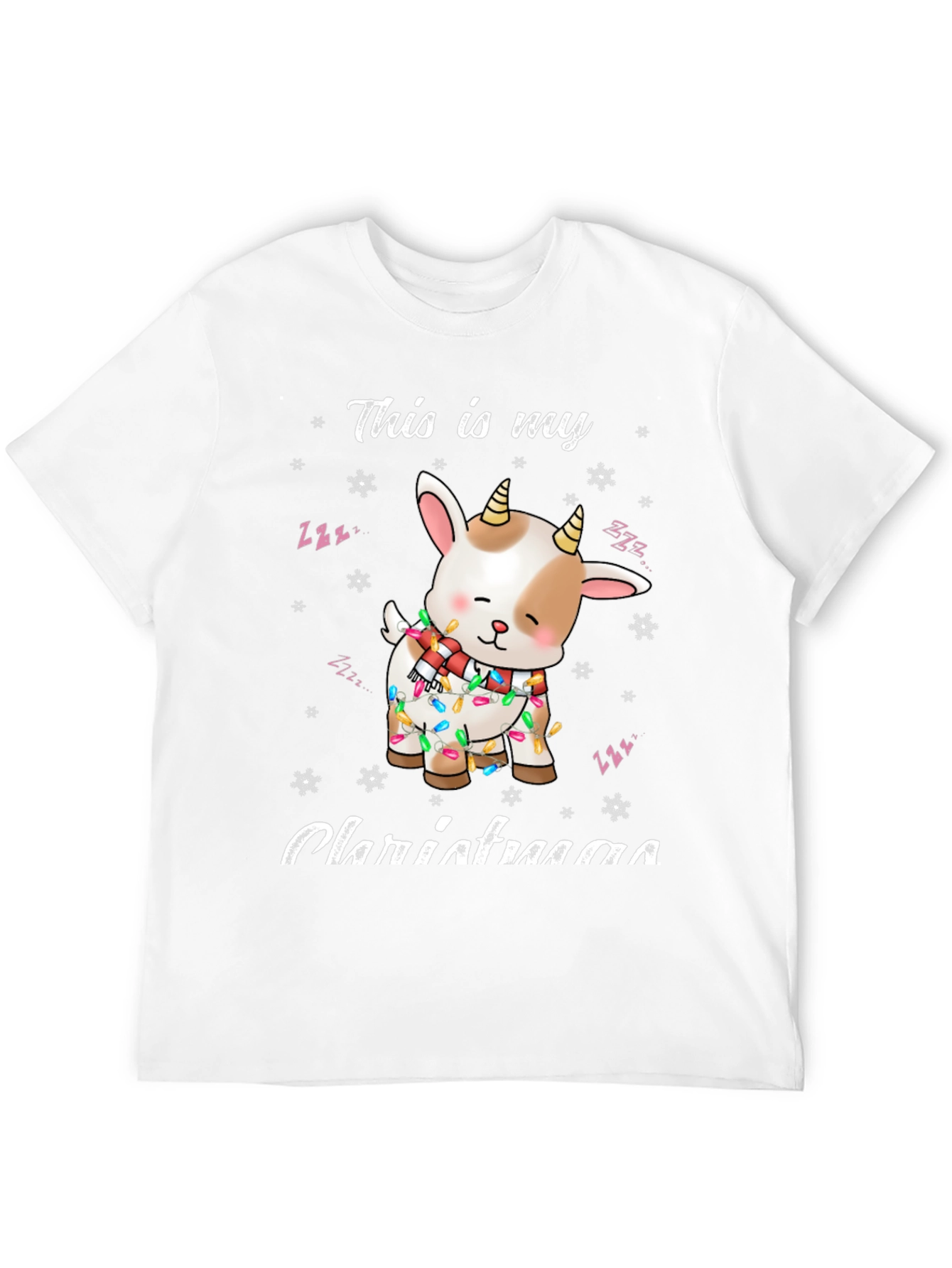 Christmas Goat T-Shirt Festive Holiday Apparel