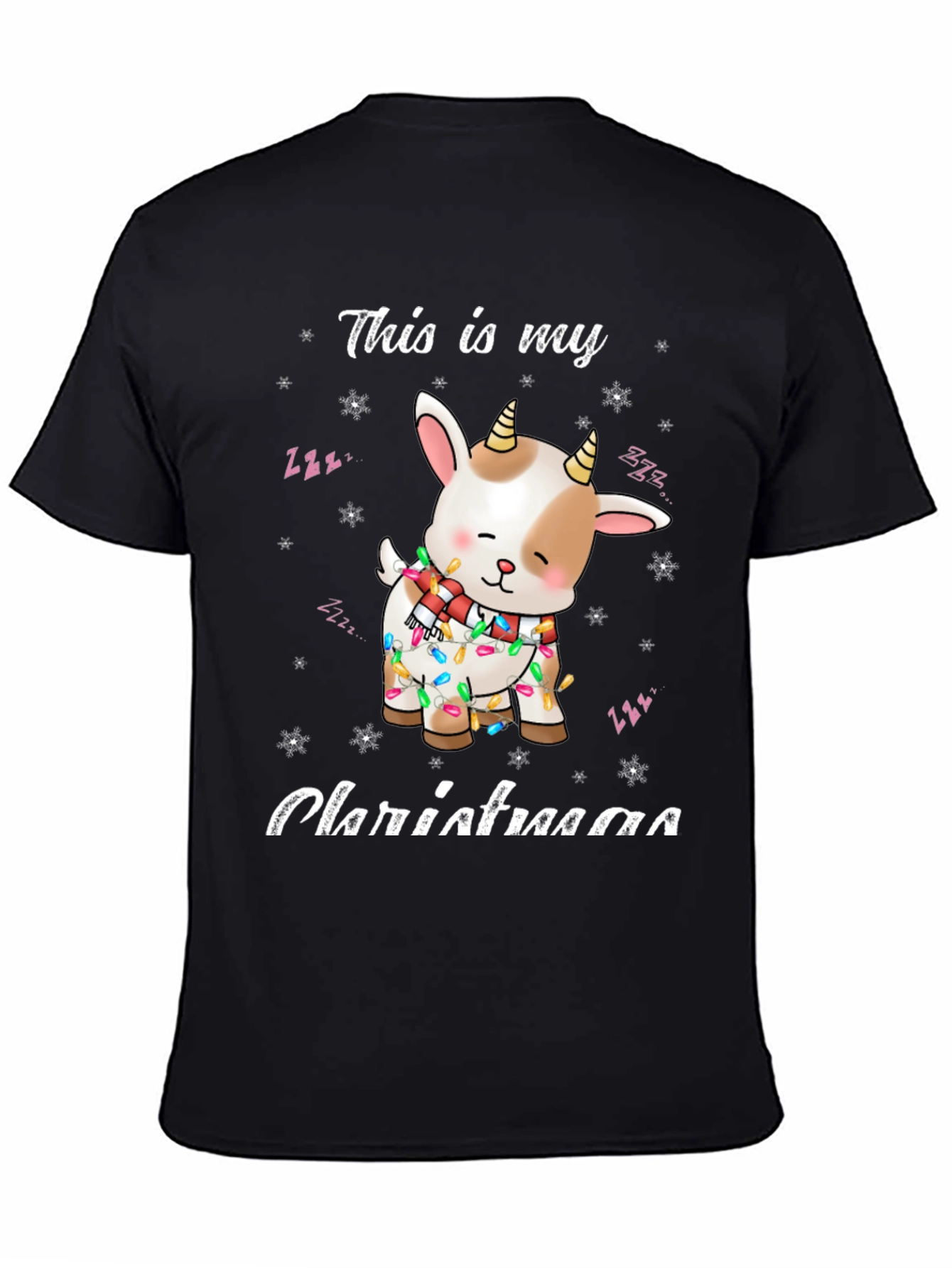Christmas Goat T-Shirt Festive Holiday Apparel