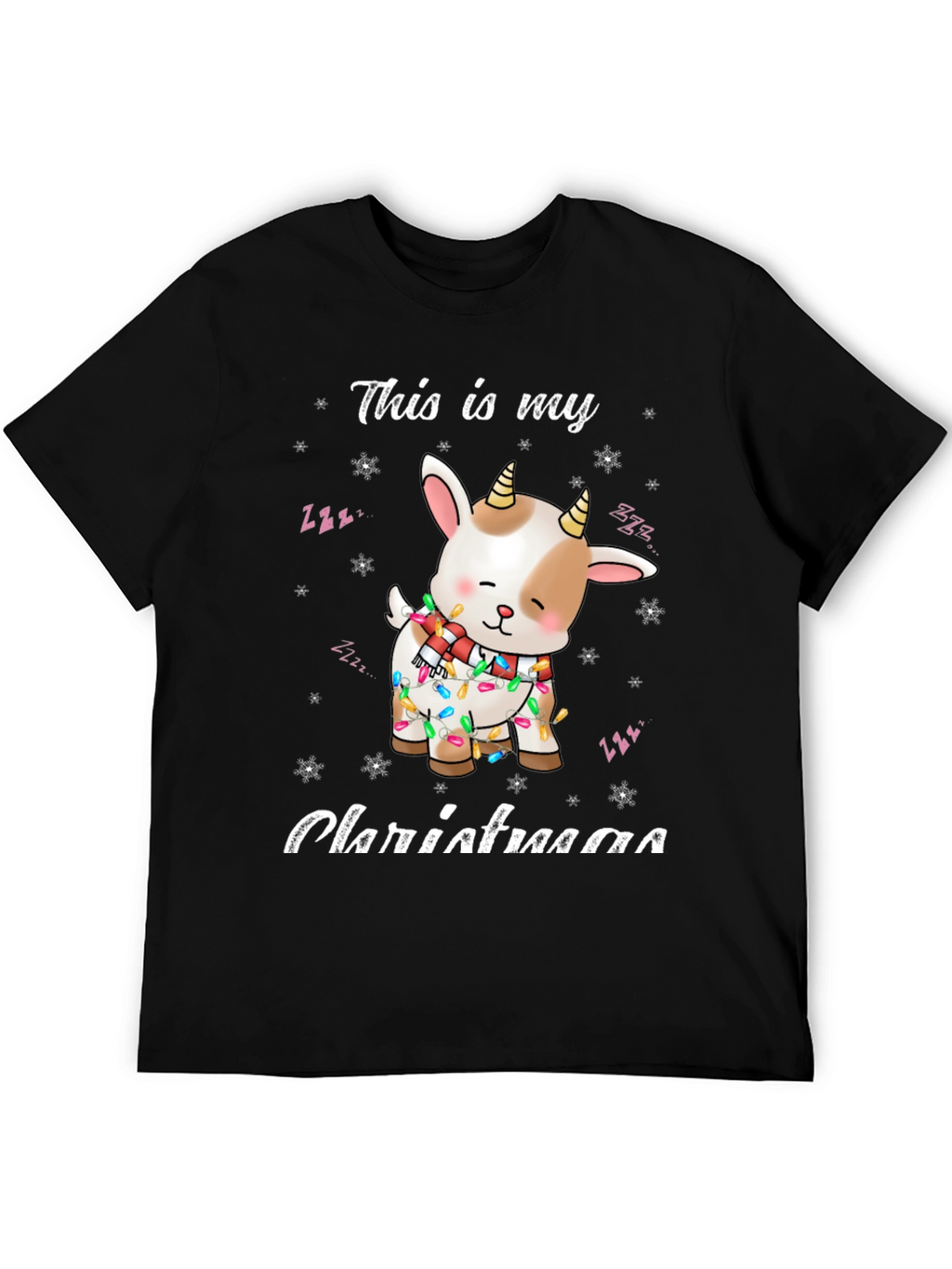 Christmas Goat T-Shirt Festive Holiday Apparel