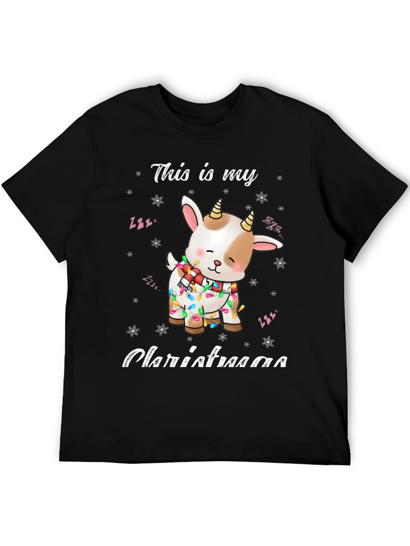 Christmas Goat T-Shirt Festive Holiday Apparel