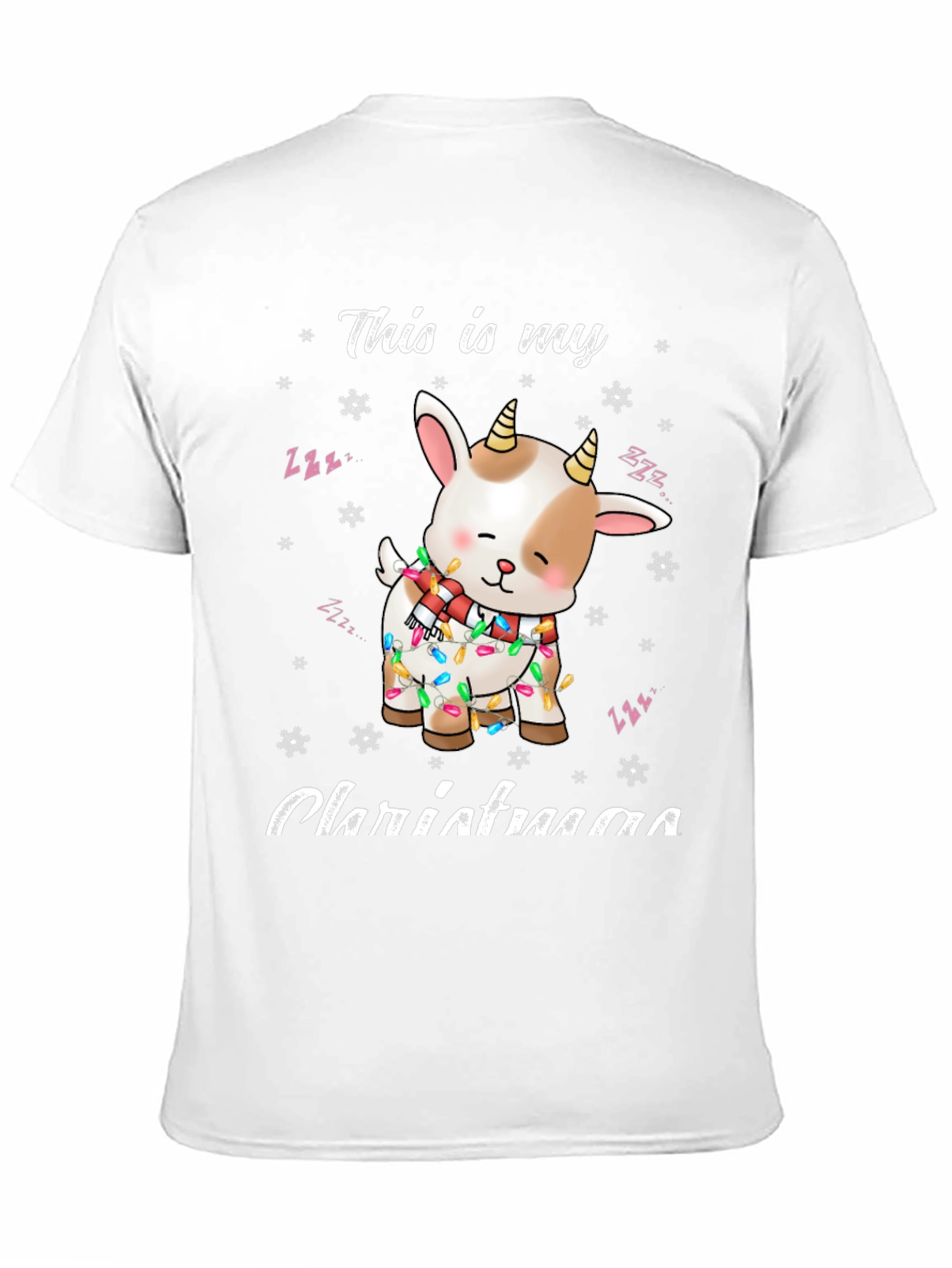 Christmas Goat T-Shirt Festive Holiday Apparel