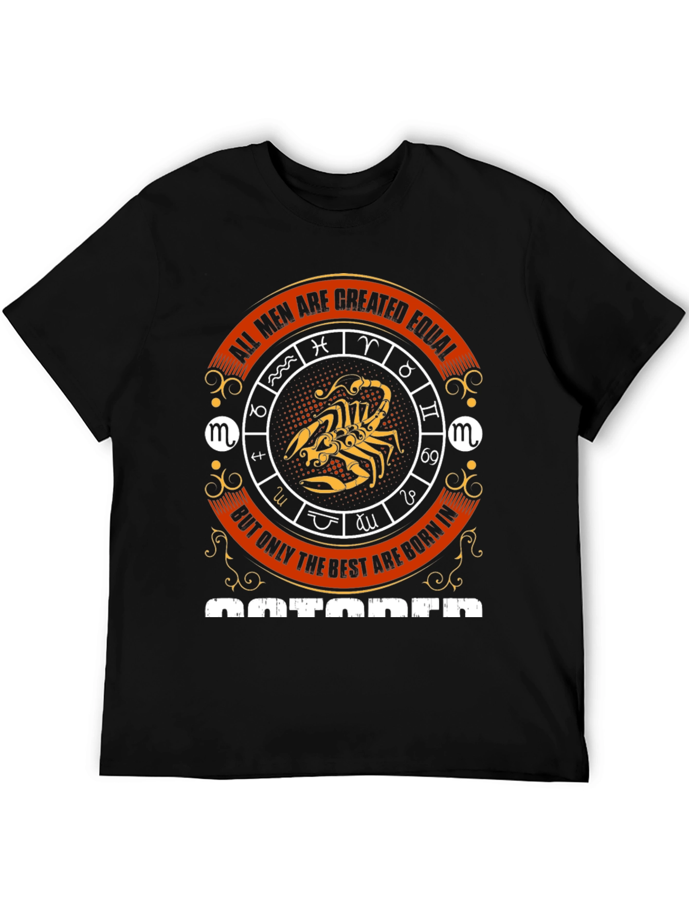 Mens October Zodiac T-Shirt