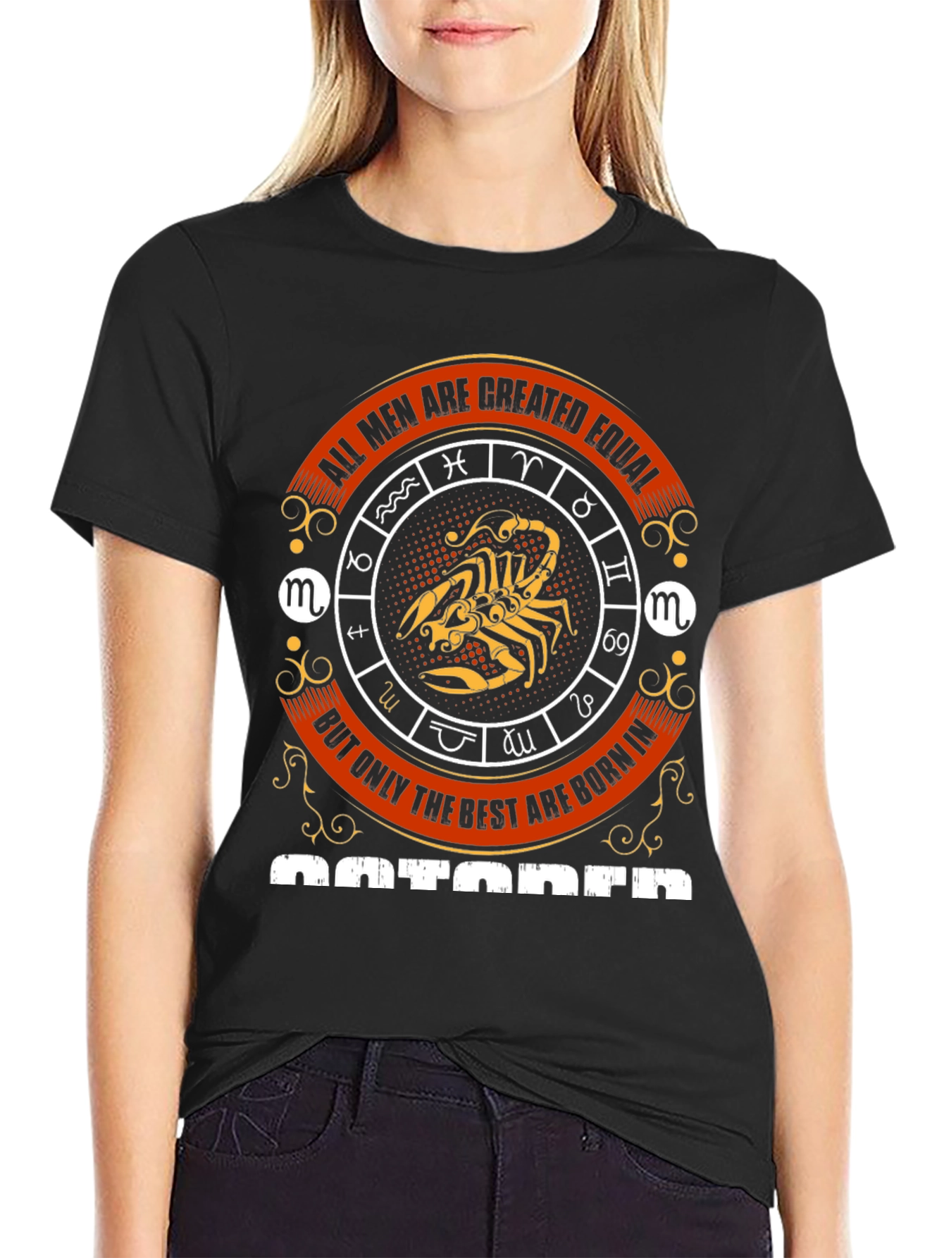 Mens October Zodiac T-Shirt