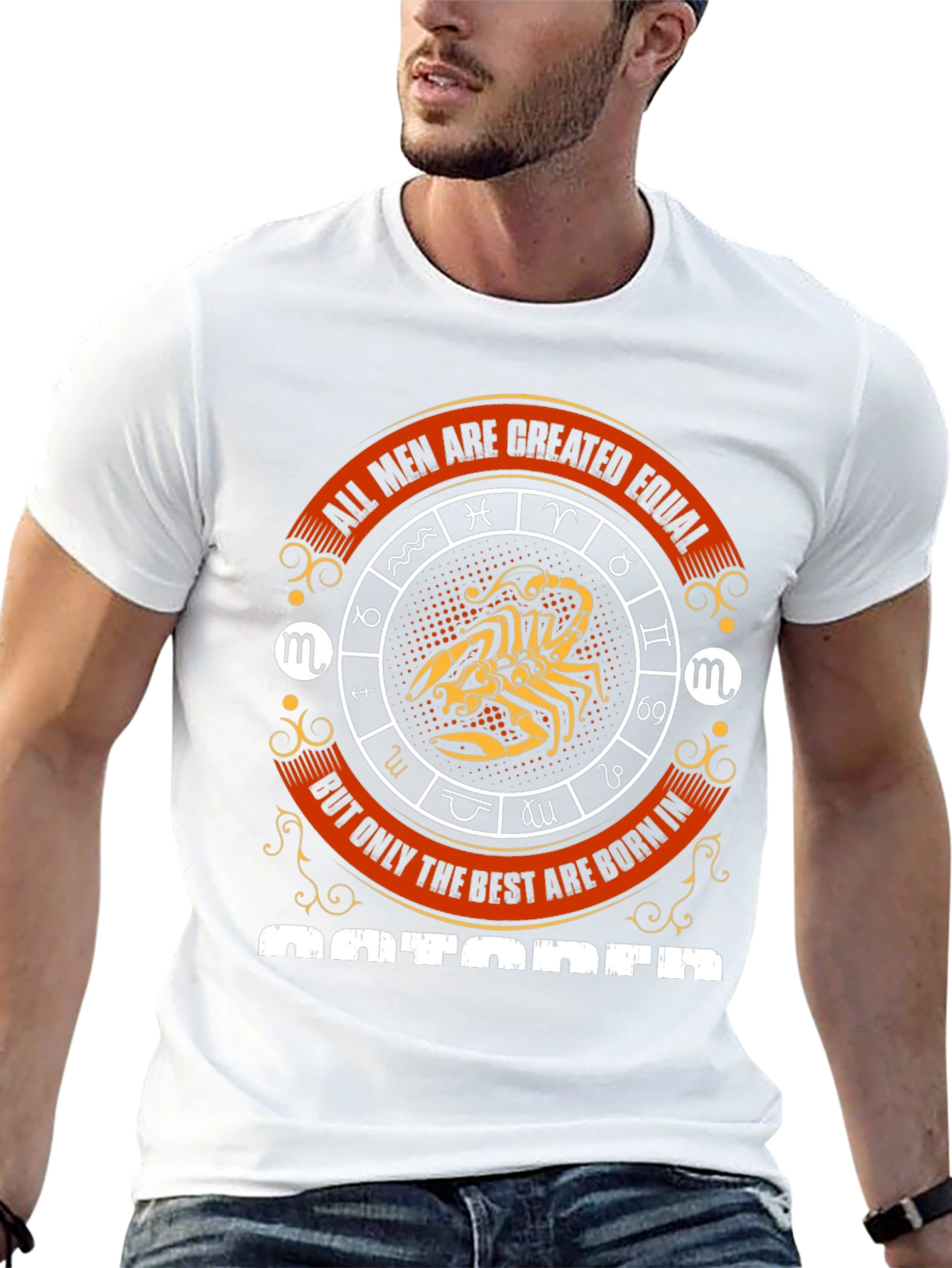Mens October Zodiac T-Shirt