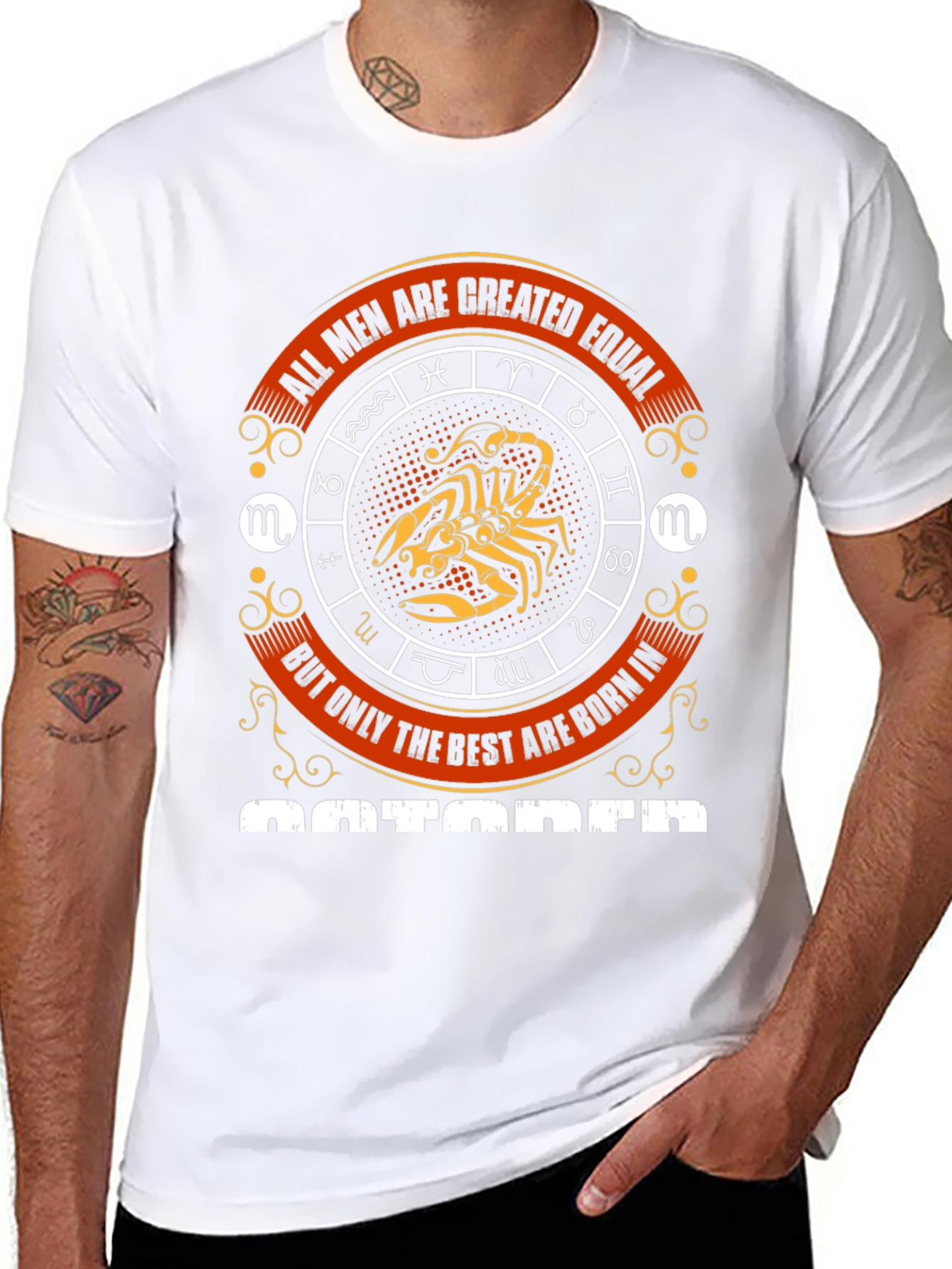 Mens October Zodiac T-Shirt