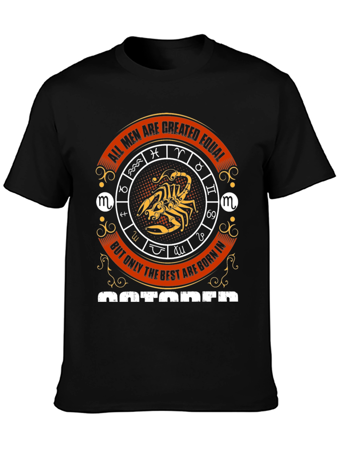 Mens October Zodiac T-Shirt