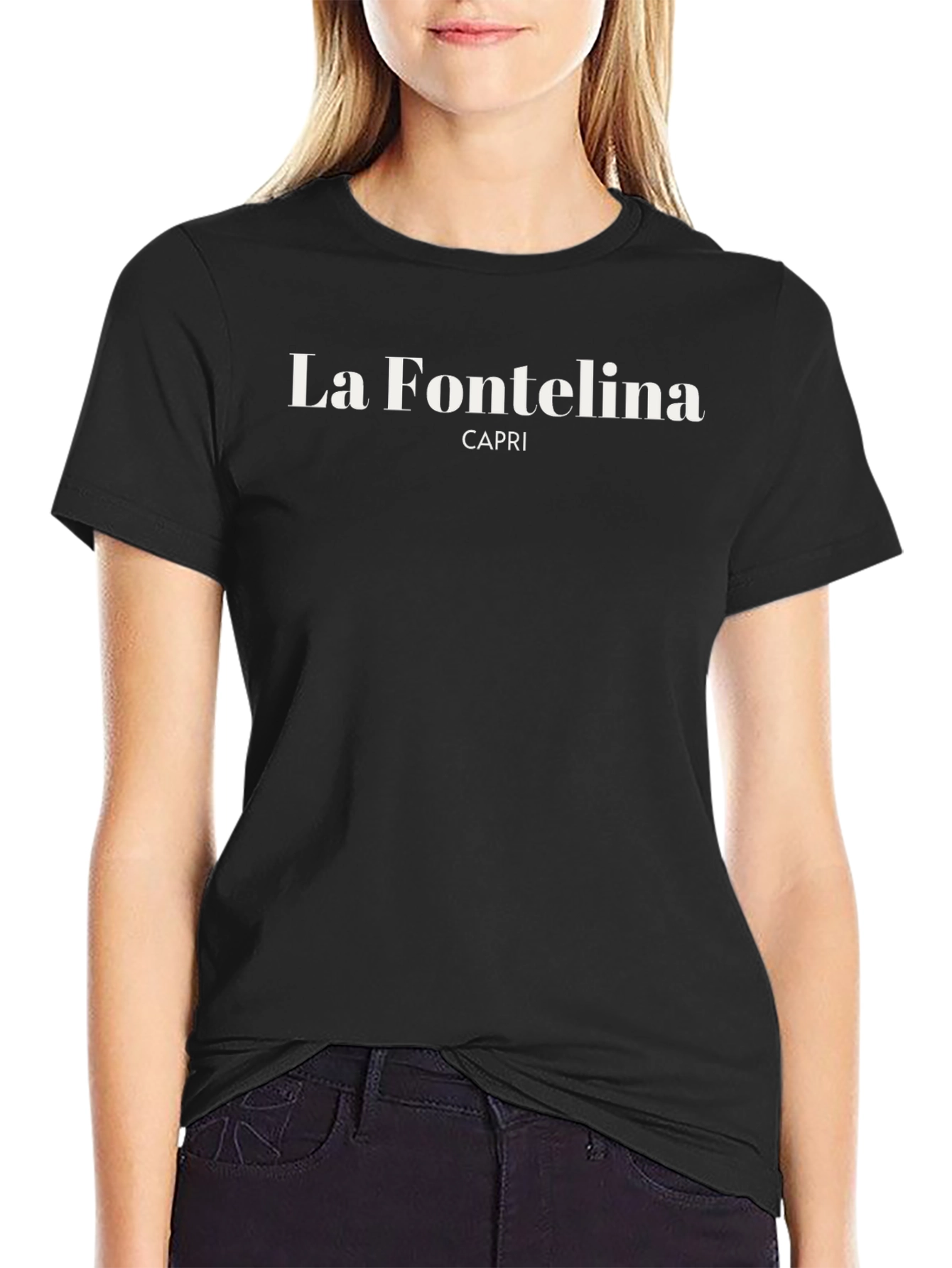La Fontelina Capri Black T-Shirt
