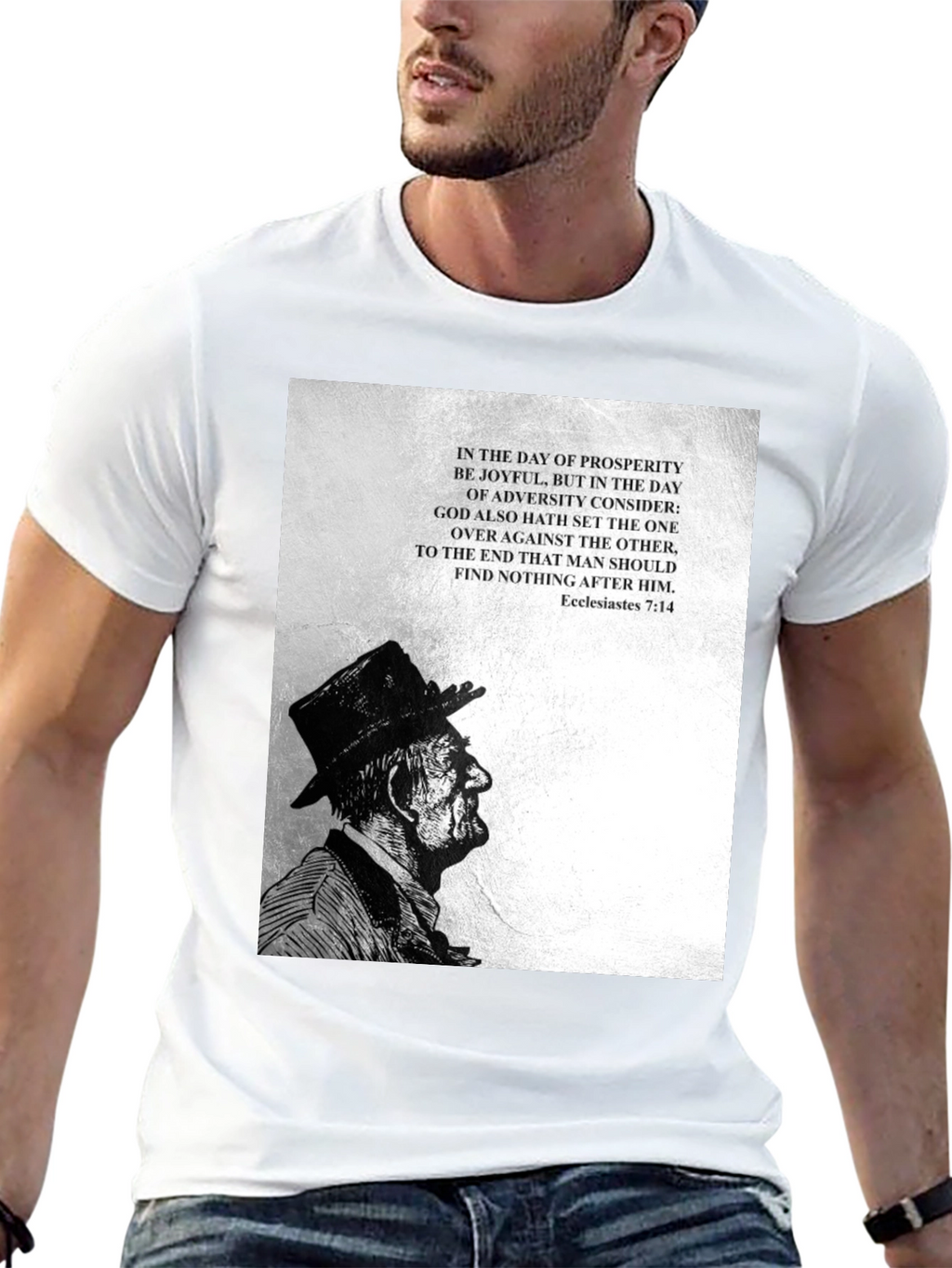 Ecclesiastes 7:14 Graphic Tee - Black