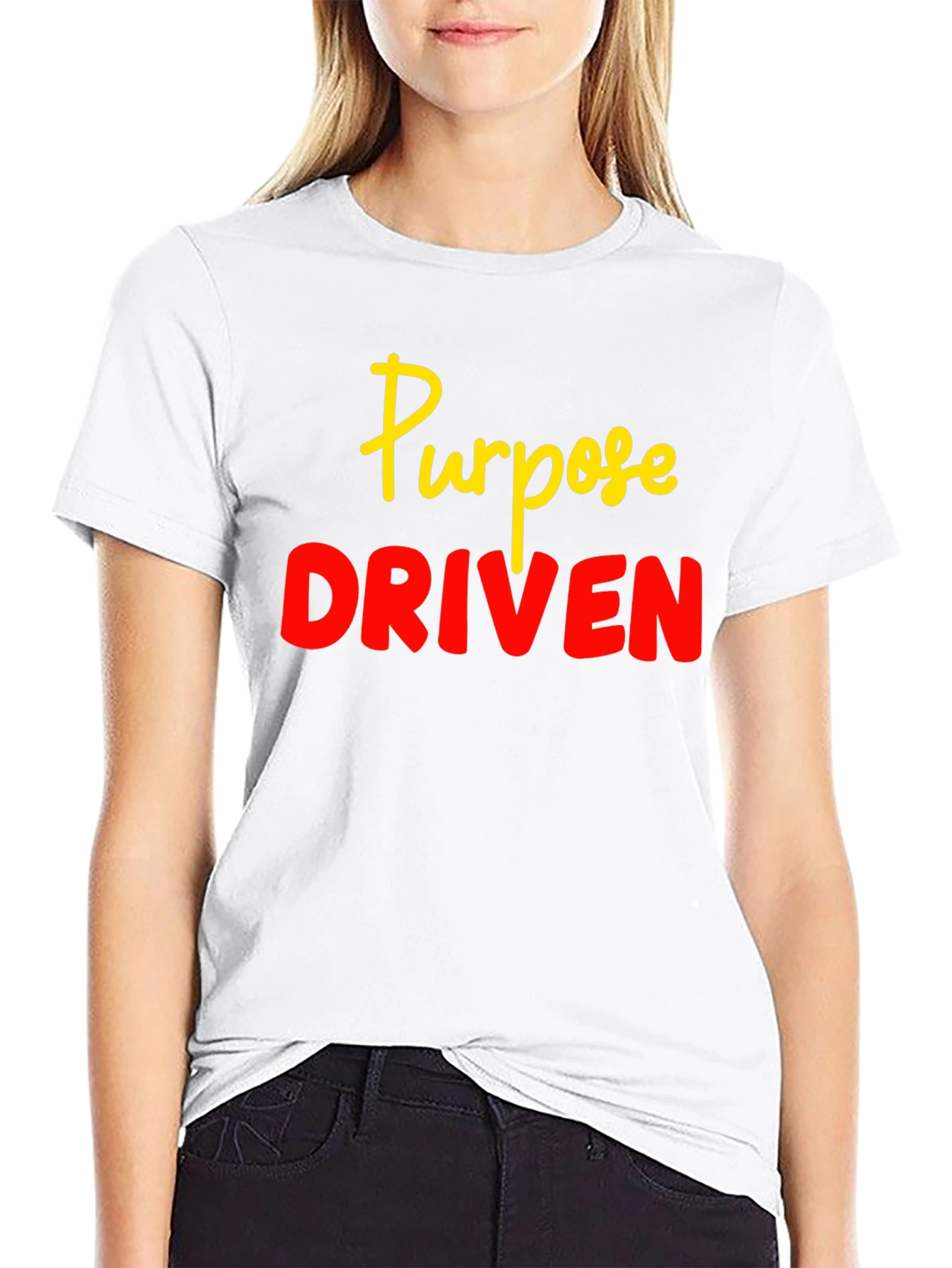Purpose Driven Black T-Shirt - Stylish Statement Tee