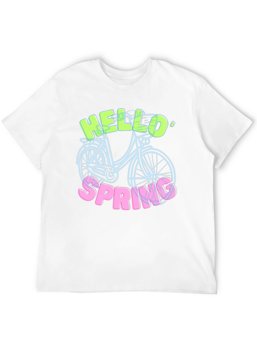 Hello Spring T-Shirt - Bike Design