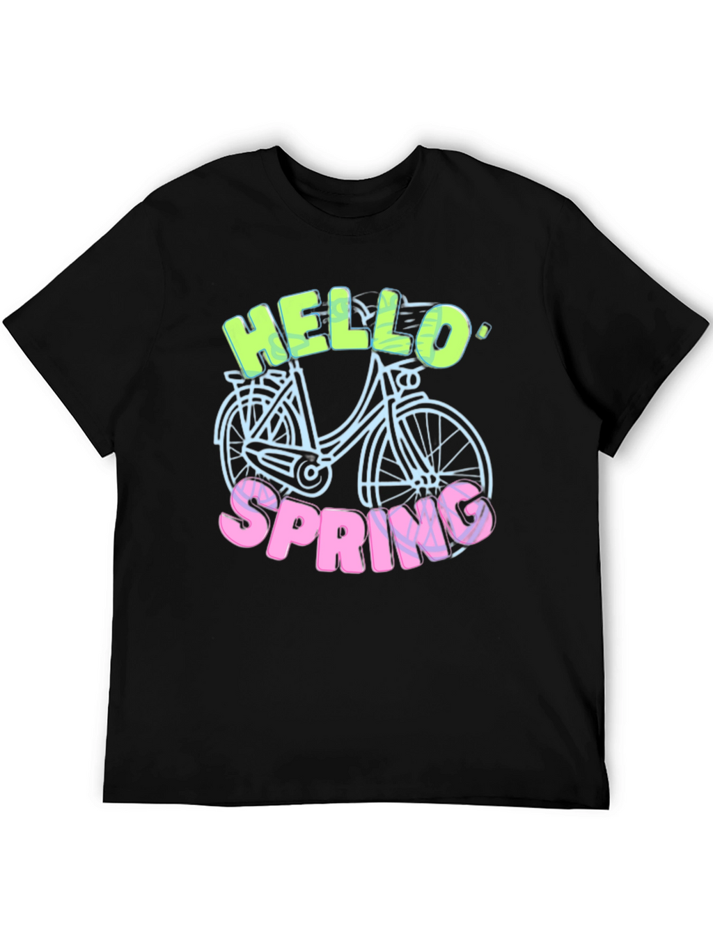 Hello Spring T-Shirt - Bike Design