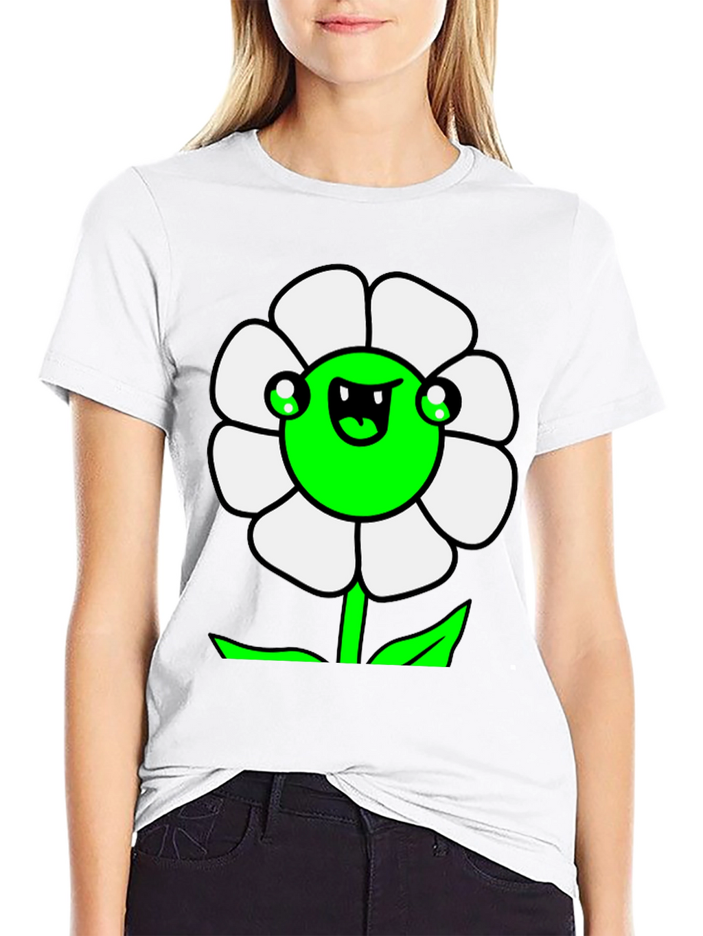 Funny Flower Graphic T-Shirt