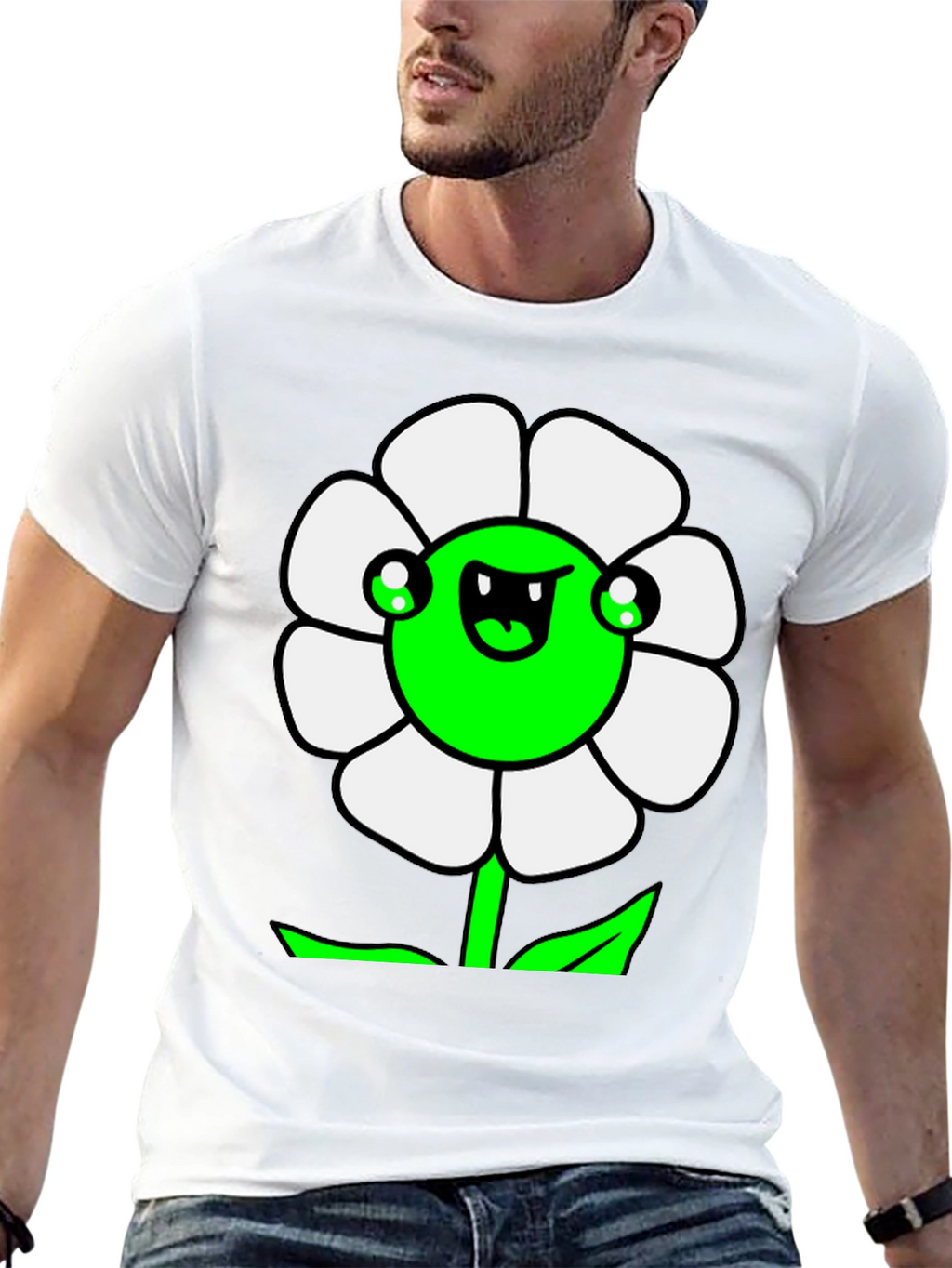 Funny Flower Graphic T-Shirt