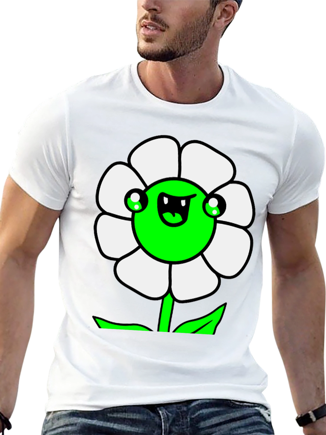 Funny Flower Graphic T-Shirt