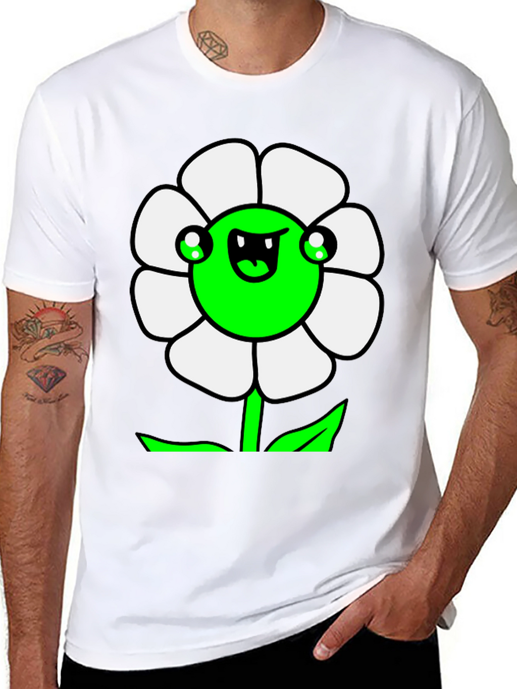 Funny Flower Graphic T-Shirt
